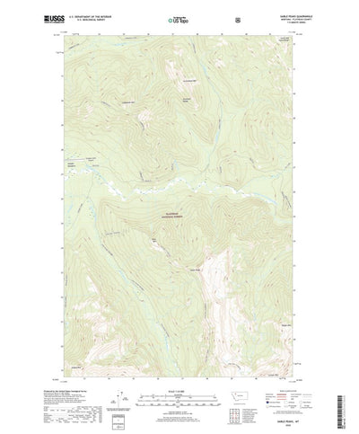 United States Geological Survey Gable Peaks, MT (2020, 24000-Scale) digital map