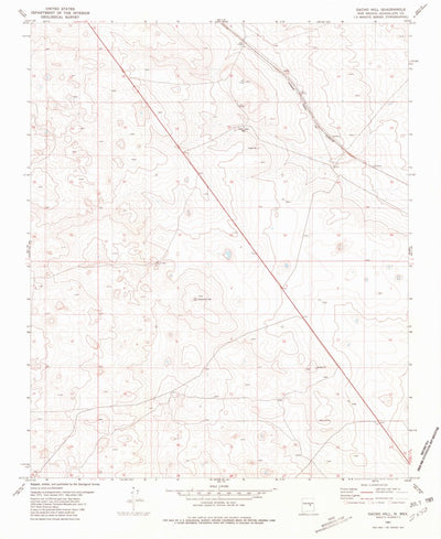 United States Geological Survey Gacho Hill, NM (1981, 24000-Scale) digital map