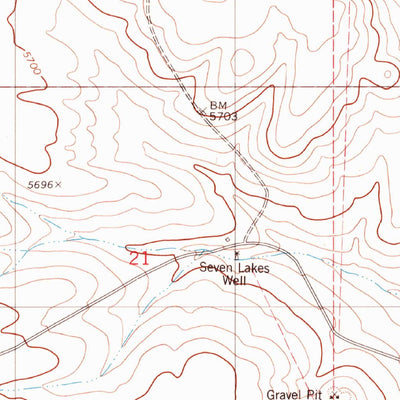 United States Geological Survey Gacho Hill, NM (1981, 24000-Scale) digital map