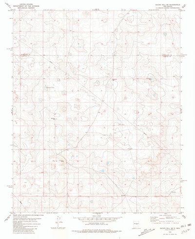 United States Geological Survey Gacho Hill SE, NM (1981, 24000-Scale) digital map