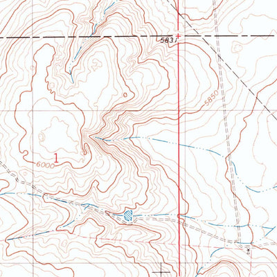 United States Geological Survey Gacho Hill SW, NM (1981, 24000-Scale) digital map