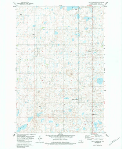 United States Geological Survey Gackle South, ND (1983, 24000-Scale) digital map