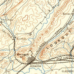 United States Geological Survey Gadsden, AL (1903, 125000-Scale) digital map