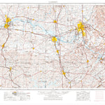 United States Geological Survey Gadsden, AL-TN (1956, 250000-Scale) digital map