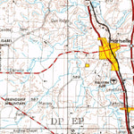 United States Geological Survey Gadsden, AL-TN (1956, 250000-Scale) digital map