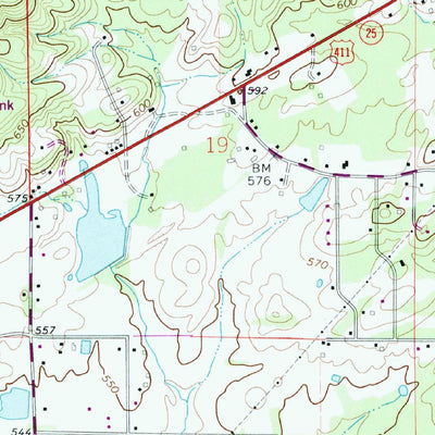 United States Geological Survey Gadsden East, AL (1967, 24000-Scale) digital map