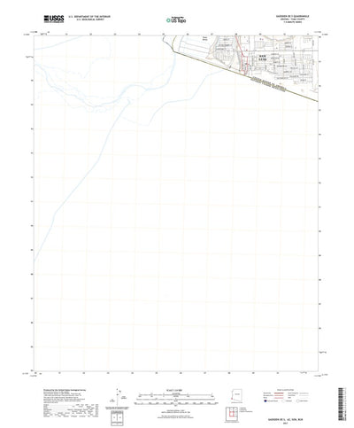United States Geological Survey Gadsden OE S, AZ (2021, 24000-Scale) digital map