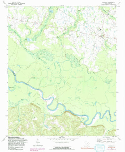 United States Geological Survey Gadsden, SC (1972, 24000-Scale) digital map