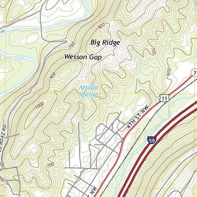 United States Geological Survey Gadsden West, AL (2020, 24000-Scale) digital map