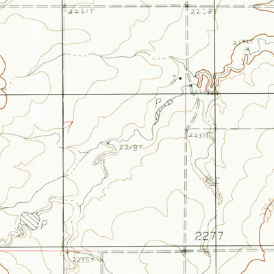 United States Geological Survey Gady Coulee, MT (1983, 24000-Scale) digital map