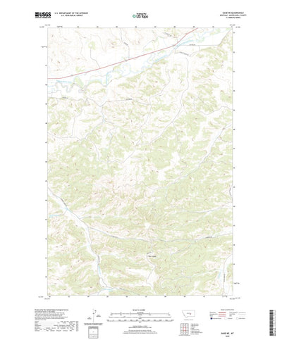 United States Geological Survey Gage NE, MT (2020, 24000-Scale) digital map