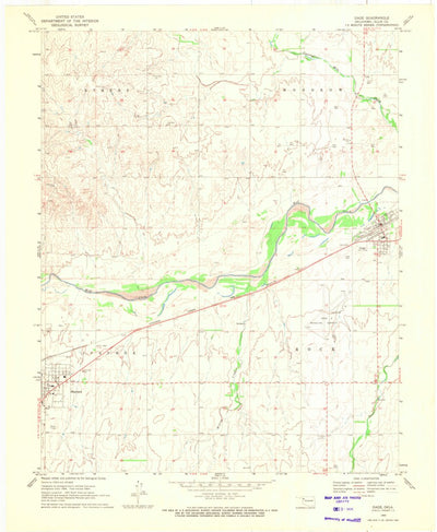 United States Geological Survey Gage, OK (1969, 24000-Scale) digital map