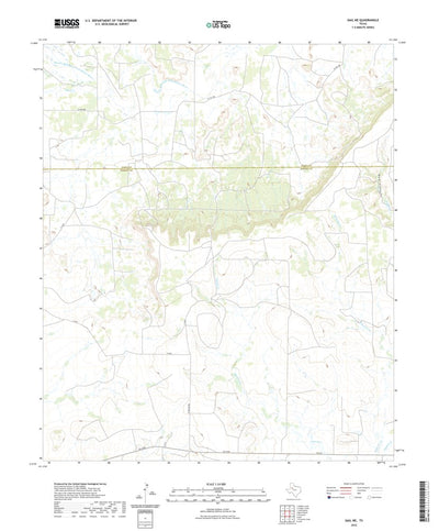United States Geological Survey Gail NE, TX (2022, 24000-Scale) digital map