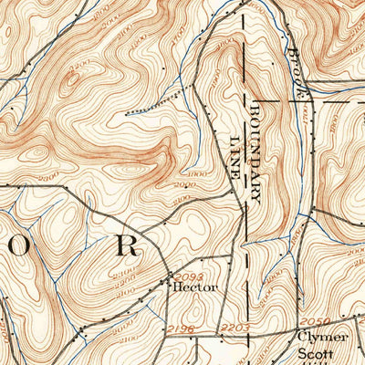 United States Geological Survey Gaines, PA-NY (1899, 62500-Scale) digital map