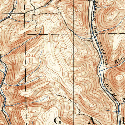 United States Geological Survey Gaines, PA-NY (1899, 62500-Scale) digital map