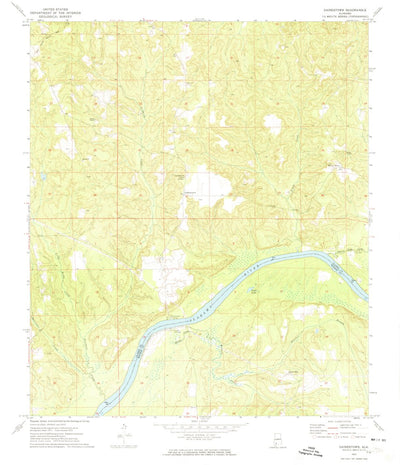United States Geological Survey Gainestown, AL (1972, 24000-Scale) digital map