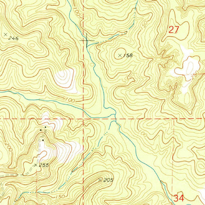 United States Geological Survey Gainestown, AL (1972, 24000-Scale) digital map