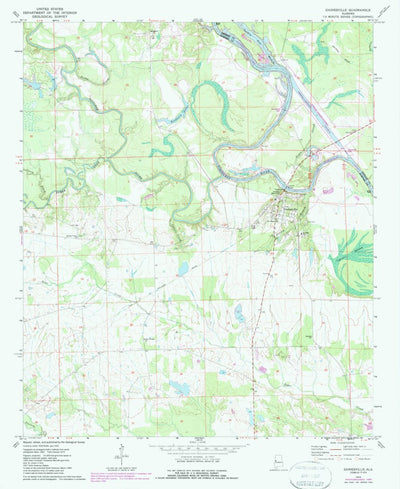 United States Geological Survey Gainesville, AL (1970, 24000-Scale) digital map