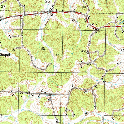 United States Geological Survey Gainesville, AR (1958, 62500-Scale) digital map