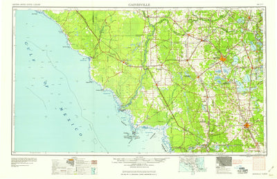 United States Geological Survey Gainesville, FL (1959, 250000-Scale) digital map
