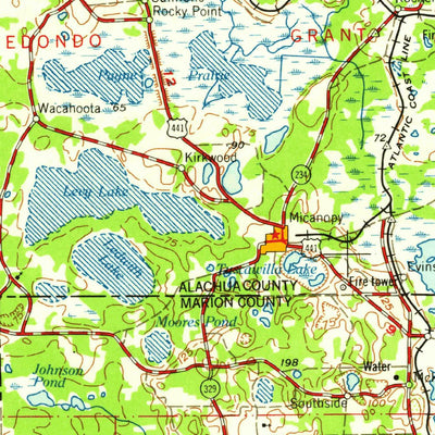 United States Geological Survey Gainesville, FL (1959, 250000-Scale) digital map