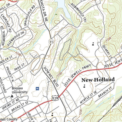 United States Geological Survey Gainesville, GA (2020, 24000-Scale) digital map