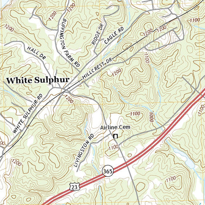 United States Geological Survey Gainesville, GA (2020, 24000-Scale) digital map