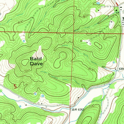 United States Geological Survey Gainesville, MO (1968, 24000-Scale) digital map