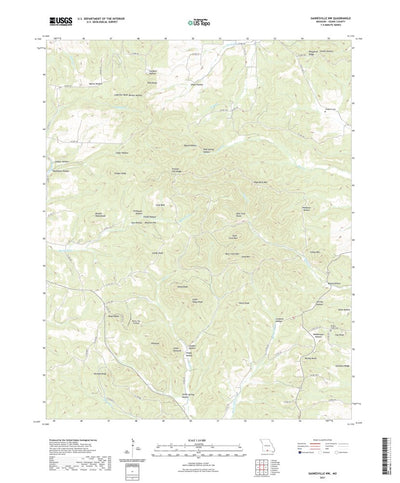 United States Geological Survey Gainesville NW, MO (2021, 24000-Scale) digital map
