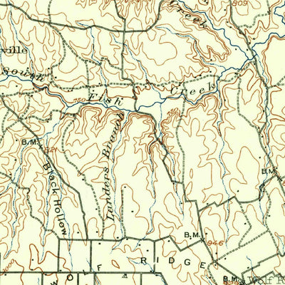 United States Geological Survey Gainesville, TX-OK (1902, 125000-Scale) digital map