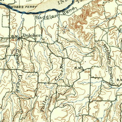 United States Geological Survey Gainesville, TX-OK (1902, 125000-Scale) digital map