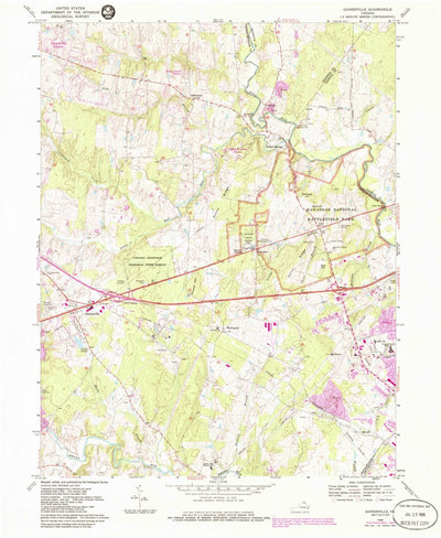 United States Geological Survey Gainesville, VA (1968, 24000-Scale) digital map