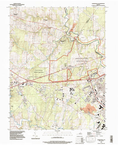 United States Geological Survey Gainesville, VA (1983, 24000-Scale) digital map