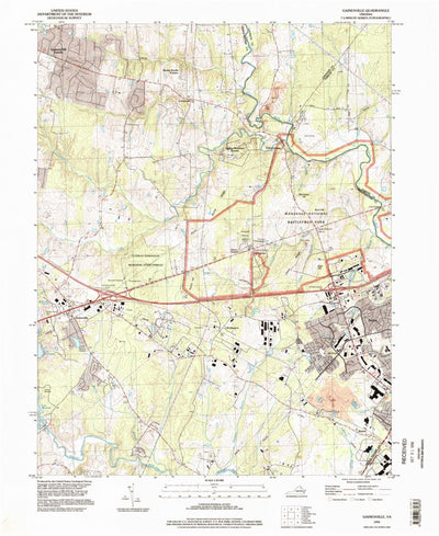 United States Geological Survey Gainesville, VA (1994, 24000-Scale) digital map