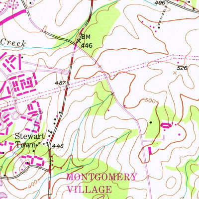 United States Geological Survey Gaithersburg, MD (1945, 24000-Scale) digital map