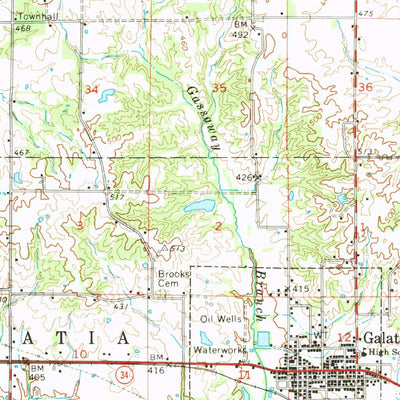 United States Geological Survey Galatia, IL (1963, 62500-Scale) digital map