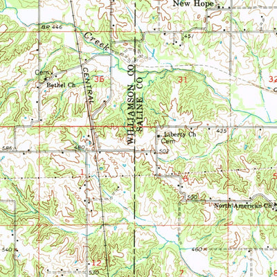 United States Geological Survey Galatia, IL (1963, 62500-Scale) digital map