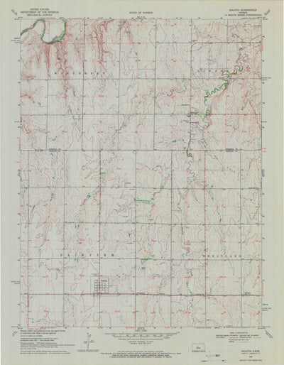 United States Geological Survey Galatia, KS (1969, 24000-Scale) digital map