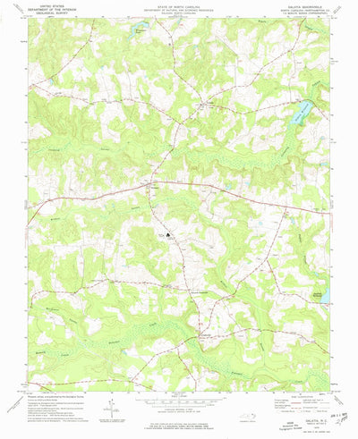 United States Geological Survey Galatia, NC (1975, 24000-Scale) digital map