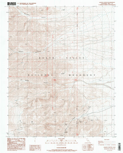 United States Geological Survey Galena Canyon, CA (1987, 24000-Scale) digital map