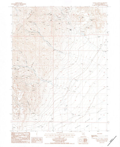 United States Geological Survey Galena Canyon, NV (1984, 24000-Scale) digital map