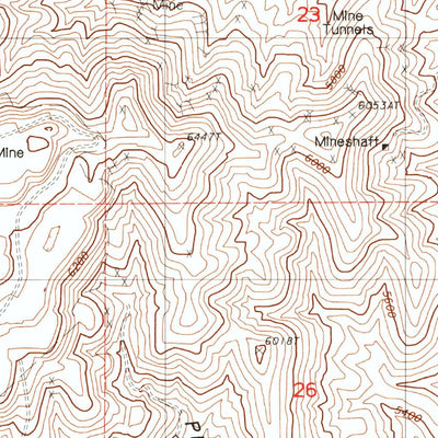 United States Geological Survey Galena Canyon, NV (1984, 24000-Scale) digital map