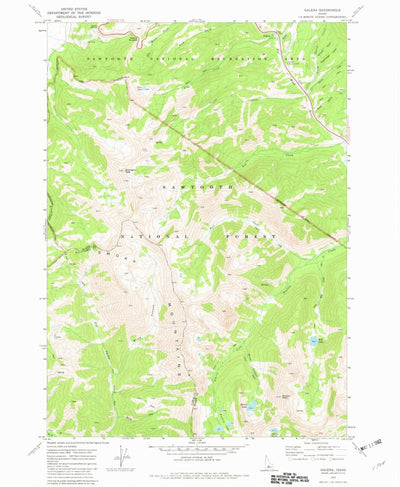 United States Geological Survey Galena, ID (1970, 24000-Scale) digital map
