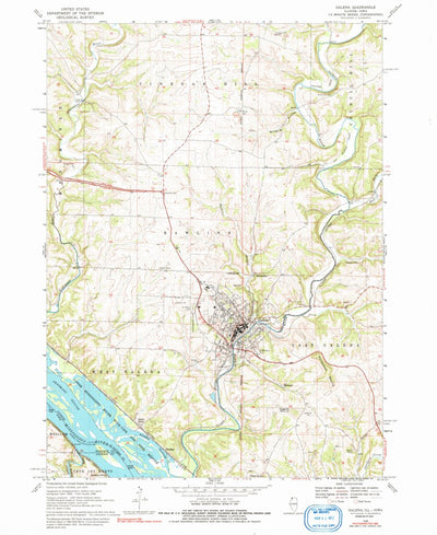 United States Geological Survey Galena, IL-IA (1968, 24000-Scale) digital map