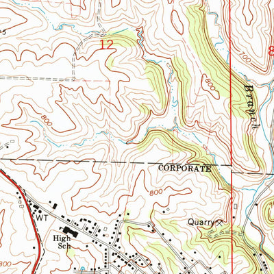 United States Geological Survey Galena, IL-IA (1968, 24000-Scale) digital map