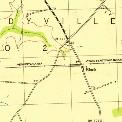 United States Geological Survey Galena, MD (1944, 31680-Scale) digital map