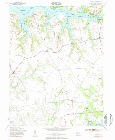 United States Geological Survey Galena, MD (1953, 24000-Scale) digital map