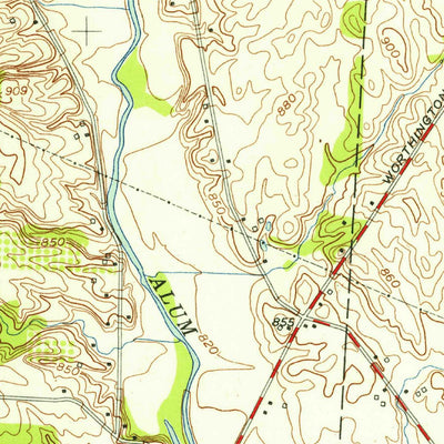 United States Geological Survey Galena, OH (1955, 24000-Scale) digital map