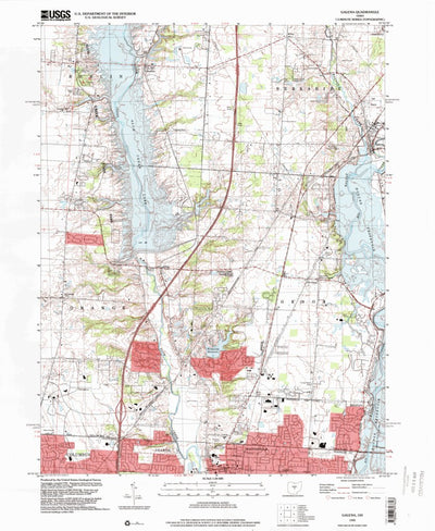 United States Geological Survey Galena, OH (1995, 24000-Scale) digital map