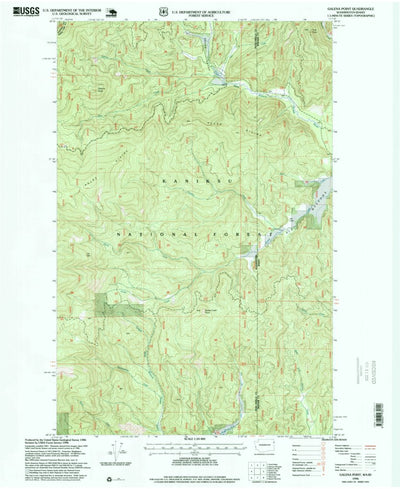 United States Geological Survey Galena Point, WA-ID (1996, 24000-Scale) digital map